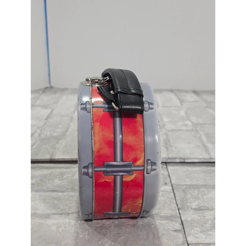 Rolling Stones Drum Lunch Box Tin Tote Vandor Collectible Man Cave She Shed Flaw